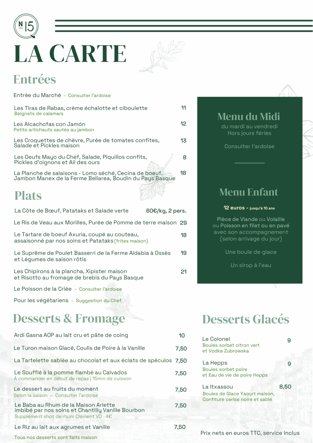 Carte Quai N15