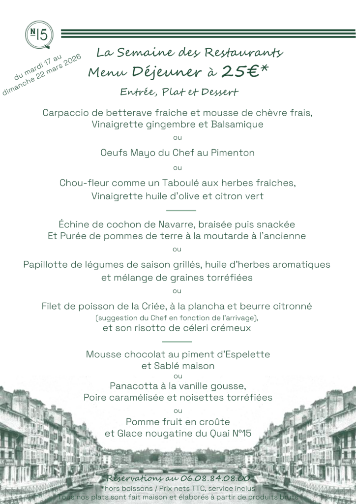 Semaine des restaurants mars 2026