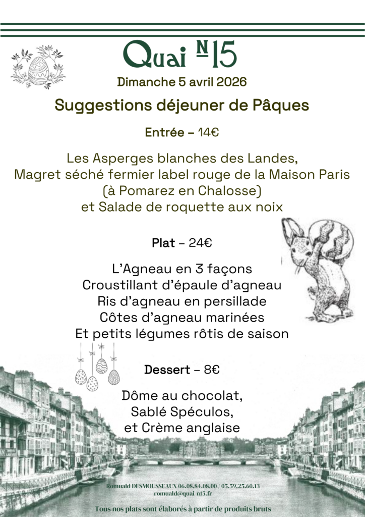 Suggestions Pâques 2026